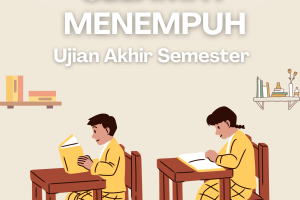 Kuning Ilustrasi Poster Harap Tenang Ada Ujian Siswa Sekolah